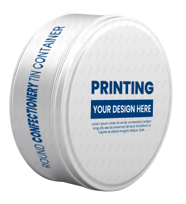 Hộp Thiếc Tròn In Bánh Kẹo (Lớn)